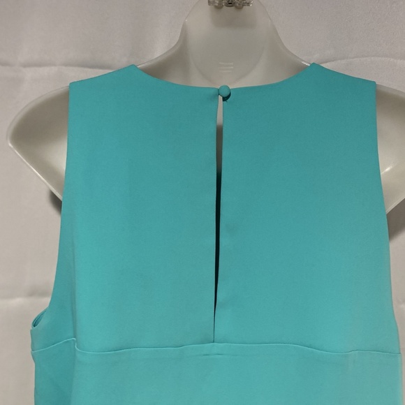 60s Style Turquoise Trapeze Swing Dress Tunic Dress Size Medium - Picture 7 of 7